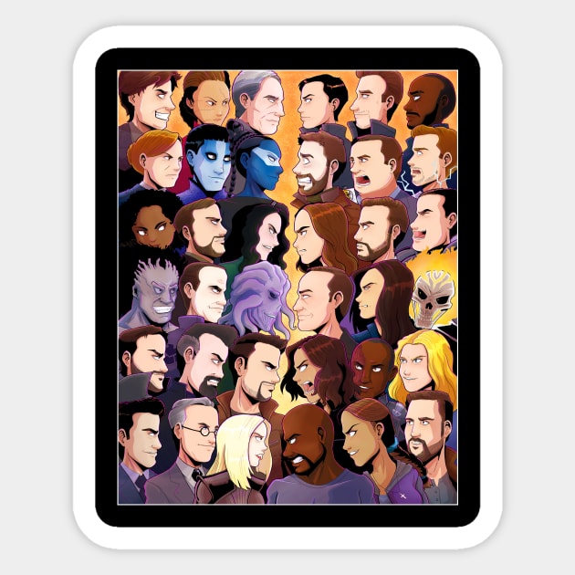 Face Off - Agents of SHIELD Sticker by PageBranson